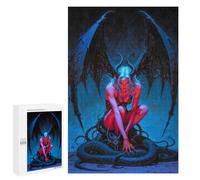 Jigsaws 1000 PCS for Teenagerss Winged Demonic Lilith with Serpent Puzzles for Adults Hands-on Game Birthday Present Birthday Present, Gifts, 1000 PCS