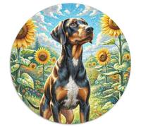 Jigsaws 1000 Piece 1000pcs (67.5x67.5cm) Toy for Kid Dobie Dog Challenging & Educational Art Animal Cute Pets Family Game Cardboard Challenge