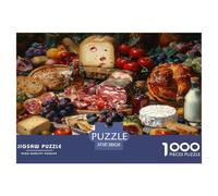 Jigsaws 1000 Piece Abundant Cuisine - Artwork for Adults Or Families Educational Games Puzzles 38x26cm/1000pcs