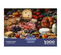 Jigsaws 1000 Piece Abundant Cuisine - Artwork Gifts for Children Boys Girls for Adults Or Families Puzzles 70x50cm/1000pcs