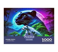 Jigsaws 1000 Piece Black Panther - Artistic Animals A Funny And Artistic Puzzle Impossible Challenging Puzzles 52x38cm/1000pcs