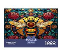 Jigsaws 1000 Piece Cute Little Bee - Artistic Insects A Funny And Artistic Puzzle Classic Educational Games Puzzles 70x50cm/1000pcs