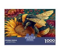 Jigsaws 1000 Piece Cute Little Bee - Artistic Insects A Funny And Artistic Puzzle for Families Puzzles 38x26cm/1000pcs