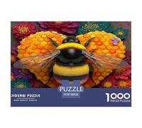 Jigsaws 1000 Piece Cute Little Bee - Artistic Insects A Funny And Artistic Puzzle Home Decoration Puzzles 38x26cm/1000pcs