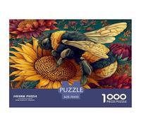 Jigsaws 1000 Piece Cute Little Bee - Artistic Insects A Funny And Artistic Puzzle Impossible Educational Games Puzzles 70x50cm/1000pcs
