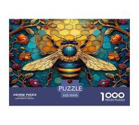 Jigsaws 1000 Piece Cute Little Bee - Artistic Insects for Adults Or Families Home Decoration Puzzles 70x50cm/1000pcs