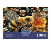 Jigsaws 1000 Piece Cute Little Bee - Artistic Insects Impossible Challenging Gifts for Children Boys Girls Puzzles 70x50cm/1000pcs