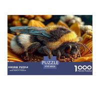 Jigsaws 1000 Piece Cute Little Bee - Artistic Insects Impossible Challenging Home Decoration Puzzles 38x26cm/1000pcs
