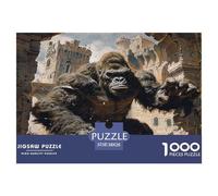 Jigsaws 1000 Piece Die Gorilla - Artistic Wildlife A Funny And Artistic Puzzle Classic Educational Games Puzzles 38x26cm/1000pcs