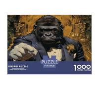 Jigsaws 1000 Piece Die Gorilla - Artistic Wildlife A Funny And Artistic Puzzle Classic Educational Games Puzzles 38x26cm/1000pcs