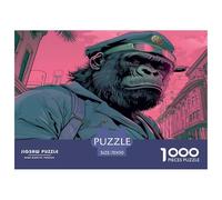 Jigsaws 1000 Piece Die Gorilla - Artistic Wildlife A Funny And Artistic Puzzle for Adults Or Families Puzzles 70x50cm/1000pcs
