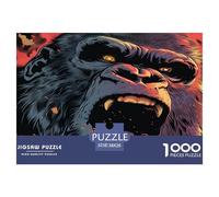 Jigsaws 1000 Piece Die Gorilla - Artistic Wildlife A Funny And Artistic Puzzle for Families Puzzles 38x26cm/1000pcs