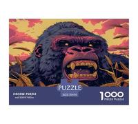 Jigsaws 1000 Piece Die Gorilla - Artistic Wildlife A Funny And Artistic Puzzle Impossible Challenging Puzzles 70x50cm/1000pcs