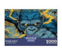 Jigsaws 1000 Piece Die Gorilla - Artistic Wildlife Classic Educational Games A Funny And Artistic Puzzle Puzzles 38x26cm/1000pcs