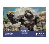 Jigsaws 1000 Piece Die Gorilla - Artistic Wildlife Classic Educational Games A Funny And Artistic Puzzle Puzzles 70x50cm/1000pcs