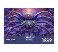 Jigsaws 1000 Piece Spider - Artistic Cartoon Spider Home Decoration Impossible Educational Games Challenging Puzzles 70x50cm/1000pcs