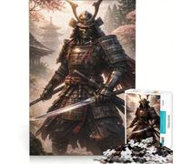 Jigsaws 1000 Pieces for Adults A Fearless Samurai, Educational Games, Fun at Home Activities, for Birthday, Chrismas 50x75cm