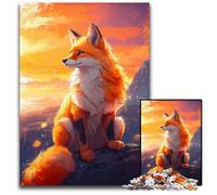Jigsaws 1000 Pieces for Adults A Fox Enjoying The View Impossible Jigsaw Puzzles for Adults Interactive Family Game DIY Home Decor Brain Challenge Gift 1000 PCS(75x50cm)