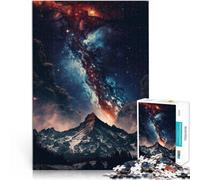 Jigsaws 1000 Pieces for Adults A Galaxy Mountain View Denksportaufgabe für Wanddekoration Einzigartige Geburtstags- und Weihnachtsgeschenke75x50cm