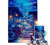 Jigsaws 1000 Pieces for Adults A Night in December Stress Relief Desk Play No Loose Parts When Connected Neat Gifts for Home Ornament (Size 38x52cm)