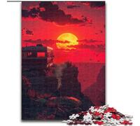 Jigsaws 1000 Pieces for Adults A View from Hell Jigsaw Challenging Brain Teaser, Family Activity, Home Decor, (size : 26x38cm)