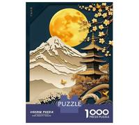 Jigsaws 1000 Pieces for Adults Abstract Japanese Landscap Jigsaws for Adults Hands-on Game Difficult Challenge Challenging Game Gifts 70x50cm/1000pcs
