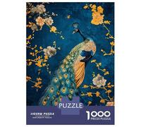 Jigsaws 1000 Pieces for Adults Abstract Peacock Kintsugi Jigsaw for Adults Relax Games But Fun And Humorous Challenging Game Gifts 70x50cm/1000pcs