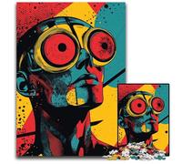 Jigsaws 1000 Pieces for Adults Abstract Pop Art Portrait Puzzles for Adults Educational Activity for Cognitive Skills Cognitive Skill Improvement 1000 PCS(38x26cm)