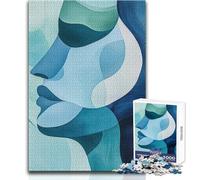 Jigsaws 1000 Pieces for Adults Abstract Woman Profile Educational Game Learning Educational Gift For Birthdays Size 38x52cm