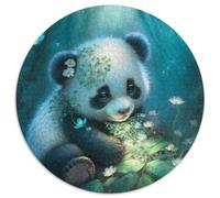 Jigsaws 1000 Pieces for Adults Adorable Little Panda Cardboard Jigsaw Puzzles for Adults Family Fun Activity, Brain Challenge, for Teenager (Size 67.5x67.5cm)