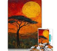 Jigsaws 1000 Pieces for Adults African Grasslands 1000 Pieces for Teenagers,for Educational Game Challenge Toy Deal As Gifts for The Whole Family 26x38cm