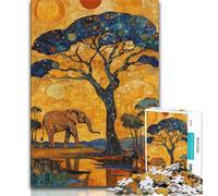 Jigsaws 1000 Pieces for Adults African Grasslands 1000 Pieces for Teenagers,Fun Games Wall Decoration Unique Birthday And Xmas Gifts 38x26cm