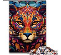 Jigsaws 1000 Pieces for Adults African Leopard,Stress Reliever Difficult Challenge Is Ideal As Gifts for The Whole Family 50x75cm