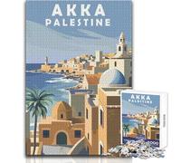 Jigsaws 1000 Pieces for Adults Akka Palestine Travel Art Educational Game Learning Educational Gift For Birthdays Size 50x75cm