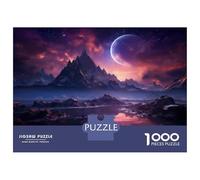 Jigsaws 1000 Pieces for Adults Alien Planet Landscape -1 Jigsaws for Adults Hands-on Game Difficult Challenge Challenging Game Gifts 52x38cm/1000pcs