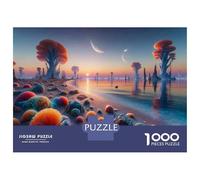 Jigsaws 1000 Pieces for Adults Alien Planet Landscape Jigsaw for Adults Relaxing Games Presents for Women Fun at Home Activities, 52x38cm/1000pcs