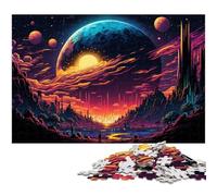 Jigsaws 1000 Pieces for Adults Alien Planet Puzzles for Adults Fun at Home Activities, Birthday Present, Travel Gifts 26X38CM/10.23x14.96inch