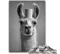 Jigsaws 1000 Pieces for Adults Alpaca And Toilet Paper Learning Educational Toys Family Games Enhance Love between Couples 26x38cm