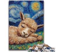 Jigsaws 1000 Pieces for Adults Alpaca Night Sky Learning Educational Toys Family Games Enhance Love between Couples 50x75cm