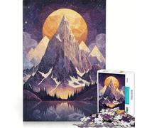 Jigsaws 1000 Pieces for Adults Alpine Glow, Impossible Game, Difficult Challenge, Enhance Love between Couples 38x26cm