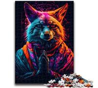 Jigsaws 1000 Pieces for Adults Amazing Colorful Wolf Family Fun for Is Ideal As A Gift for The Whole Family for And Age 14 Years Up 50x75cm