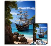 Jigsaws 1000 Pieces for Adults Ancient Ship Challenging Puzzles Family Activity DIY Home Decor 1000 PCS(75x50cm)