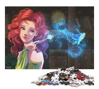 Jigsaws 1000 Pieces for Adults And by Redhead Witch Conjuring Whale Jigsaw Puzzle for Adults Woodenboard Puzzles Adults Puzzles Gifts 1000pcs (75x50cm)