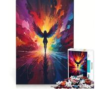 Jigsaws 1000 Pieces for Adults Angel of Color, Impossible Game, Difficult Challenge, Enhance Love between Couples 38x52cm