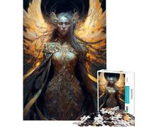 Jigsaws 1000 Pieces for Adults Angel of Darkness Brain Intelligence Challenge Addictive Toys Relax Games Family Activities Funny Gifts (size 50x75cm)