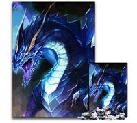 Jigsaws 1000 Pieces for Adults Angry Dragon Impossible Jigsaw Puzzles for Adults Interactive Family Game DIY Home Decor Brain Challenge Gift 1000 PCS(38x26cm)