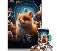Jigsaws 1000 Pieces for Adults Animal Chipmunks Adult Puzzles,Challenging Game Gifts for Is Ideal As A Gift for The Whole Family 38x26cm