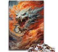 Jigsaws 1000 Pieces for Adults Animal Colourful Dragon Puzzles,Toys Educational Games Stress Relieving Unique Birthday And Gifts (38x26cm)