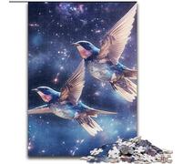 Jigsaws 1000 Pieces for Adults Animal Golden Sparrow Jigsaw Puzzles Made of Wood, Fun at Home Activities, Birthday Present, Travel Gifts 1000pcs(50x75cm)