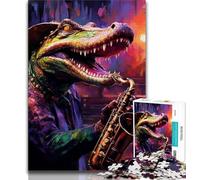Jigsaws 1000 Pieces for Adults Animal Nile Crocodiles,Help The Brain Exercise Addictive Toys to Cultivate Patience Gift For Birthdays (38x26cm)